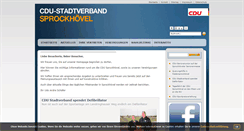Desktop Screenshot of cdu-sprockhoevel.de