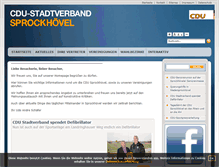 Tablet Screenshot of cdu-sprockhoevel.de